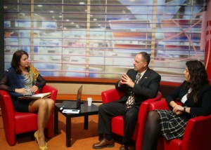 My interview on Romanian TV with Camelia and Mihalea